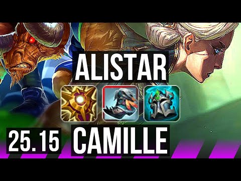 ALISTAR & Senna vs CAMILLE & Sivir (SUP) | KR Master | 25.15