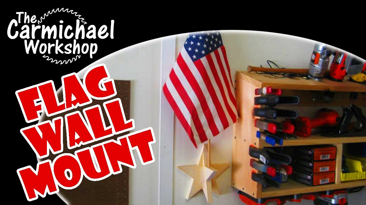 Make a Wall Mount Display Holder for a Flag - Quick Woodworking Project