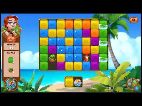 Lost Island Blast Adventure Level 407 - NO BOOSTERS 🏝️ | SKILLGAMING ✔️