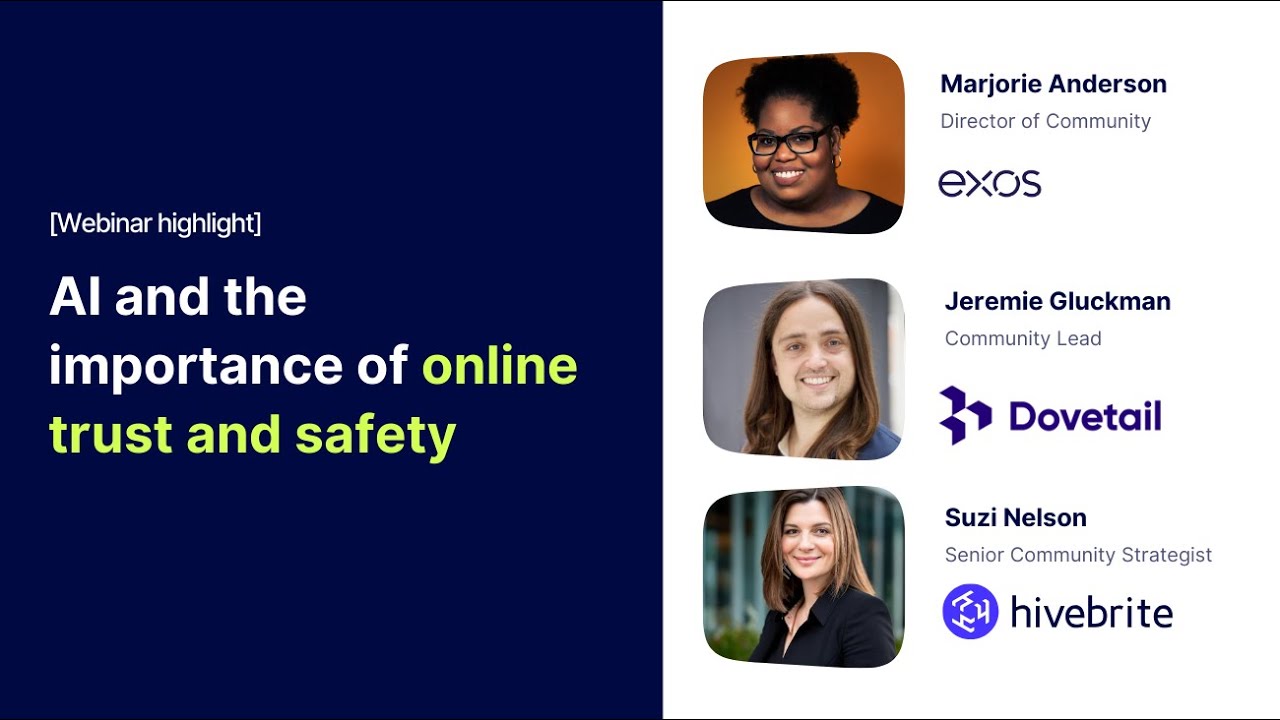 [Webinar highlight] AI and the importance of online trust and safety