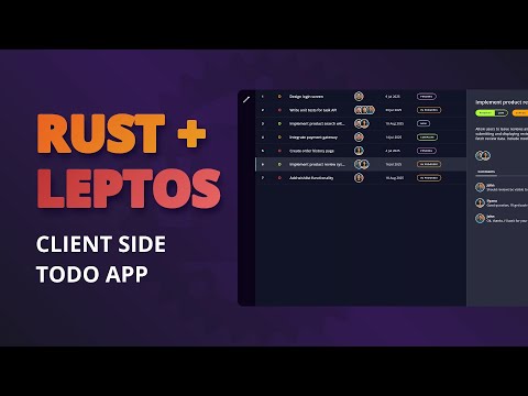 Develop A Simple Client Side Todo App With Rust And Leptos