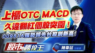 上櫃OTC MACD久違翻紅個股突圍 ! 00981A強勢領先台股創新高  ! #00981A #0050 #台積電 #鴻海 #聯發科 (圖)