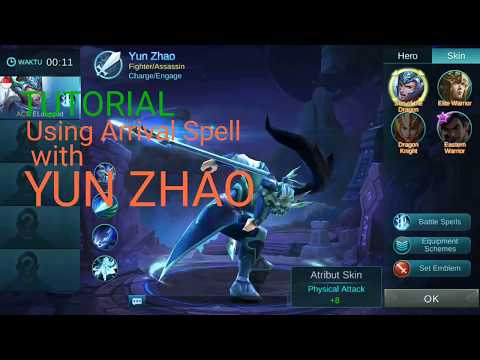 Trick Arrival Battle Spell with Yun Zhao (Mobile Legend)