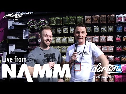 NAMM 2017 Archive - Albert Lee, James Valentine & Blues Saraceno at the Ernie Ball stand!