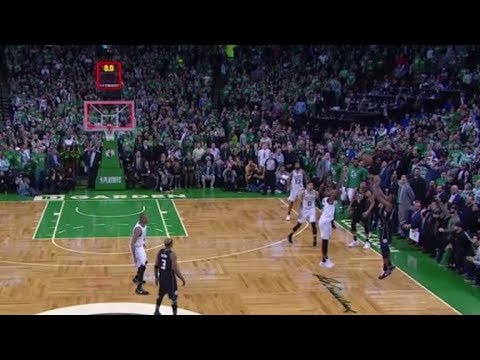 Khris Middleton's game-tying 3 with 0.5 left from almost half-court vs Celtics (Game 1)