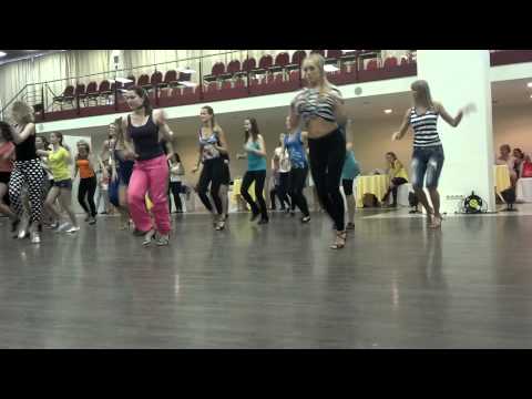 man girl battle at White Nights Salsa Festival  2014