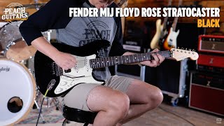 Video thumbnail for No Talking...Just Tones | Fender Made In Japan Limited Floyd Rose Stratocaster Black by Peach Guitars