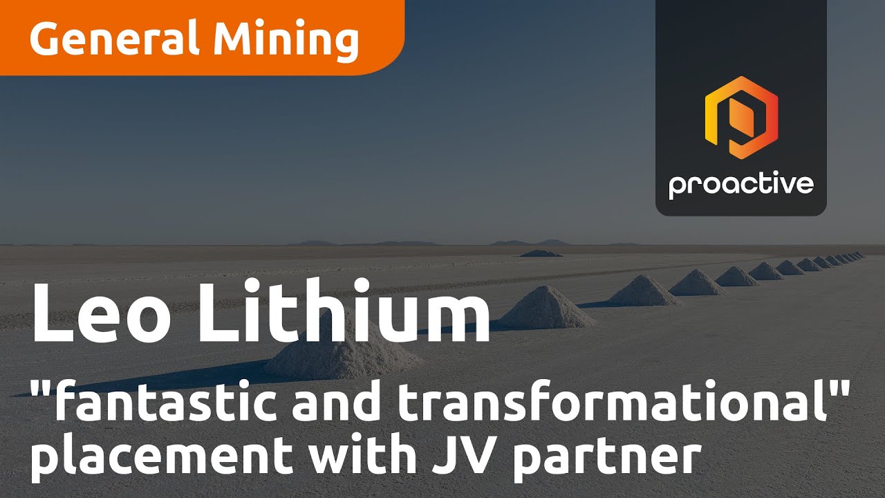 Leo Lithium updates on "fantastic and transformational" placement with JV partner