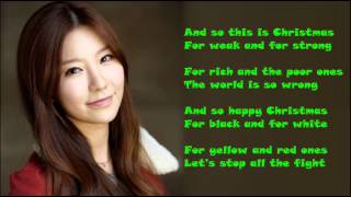 J Min - Happy X-mas / with lyrics on screen