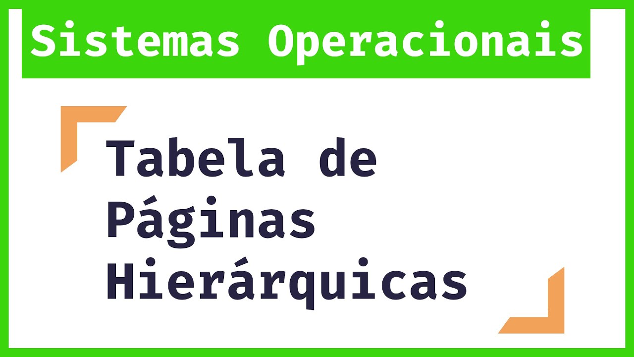 Me Salva Sistemas Operacionais:  Como Funciona Tabela de Paginas Hierárquicas de 2 Níveis?
