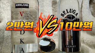 커클랜드 VS 벨루가 보드카 with 캐비어 | 니트부터 칵테일까지!
