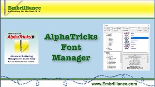 A Walk through of AlphaTricks FontManager