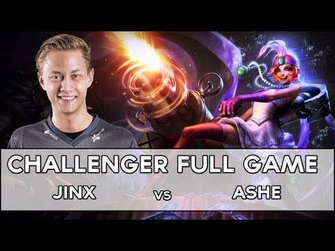 Rekkles as Jinx vs Ashe | Full Solo-Queue Game | Pre-Season 6