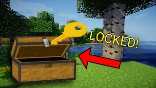 How to make a LOCKED chest in Minecraft Bedrock Edition 1.16.221!