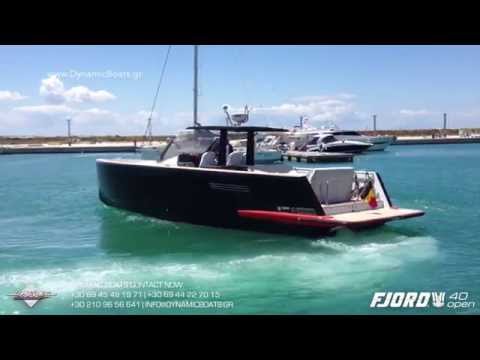 Fjord 40 Open Fjord 40 Open with Volvo Penta D6 435hp IPS 600 plus Joystick in Action!