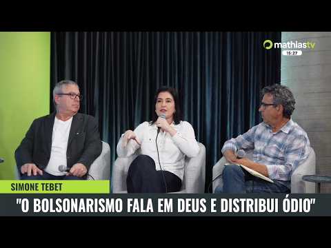 Simone Tebet em entrevista ao Mathias TV