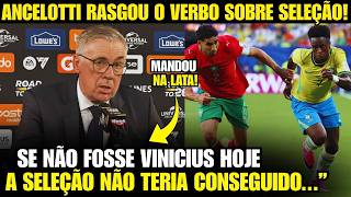 🚨EITA! OLHA A FORTE REAÇÃO DE ANCELOTTI APÓS VEXAME DA SELEÇÃO HOJE!