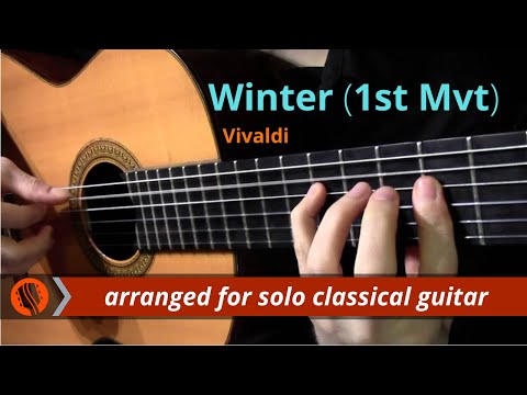 The Four Seasons, Winter, 1st mvt, A.Vivaldi (solo classical guitar arrangement by Emre Sabuncuoglu)