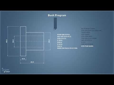 Let's write G-Code - Programming a CNC Lathe to make a bush - part 2 G70 finishing cycle.