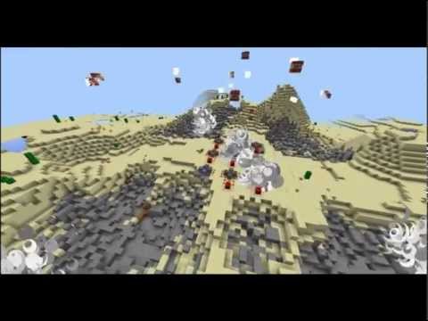 Minecraft 1.5: Desert Biome vs. 9 Terrain Destroyers