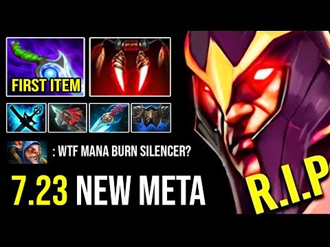100% NEW IMBA First Item Diffusal Crazy Mana Burn Silencer Deleted Meepo Pure Damage 7.23e DotA 2