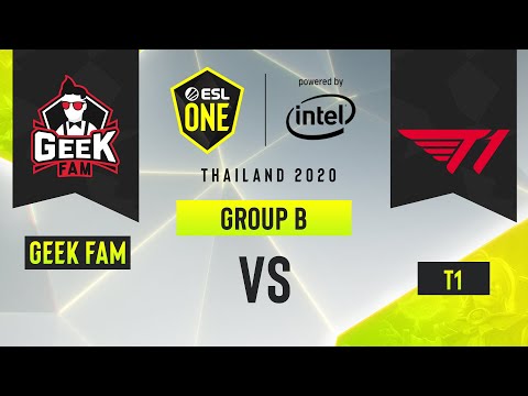 Dota2 - Geek Fam vs. T1 - Game 1 - ESL One Thailand 2020 - Group B - AS
