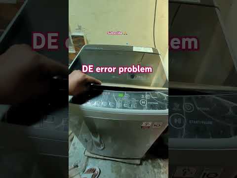 Fix LG Top Load Washer DE Error Fast! 👌 #shorts #washingmachine #tech #shorts #shortvideo