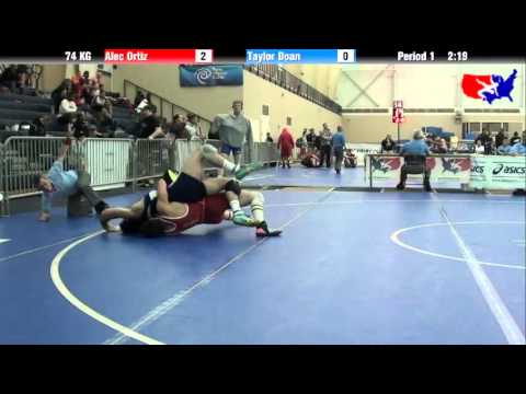 Alec Ortiz vs. Taylor Doan at 2013 ASICS University Nationals - GR