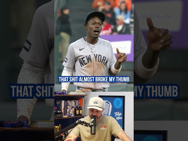 Jazz Chisholm Jr. says this hit almost broke his thumb, a breakdown