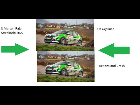 3 Marten Rajd Strzeliński 2022 Actions and Crash,Os Gęsiniec