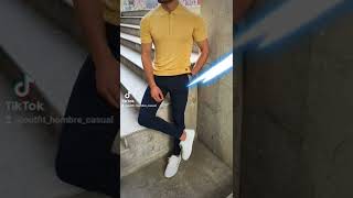LOS MEJORES OUTFITS CON CAMISA TIPO POLO COLORES RECOMENDADOS #mensfashion #outfithombrecasual