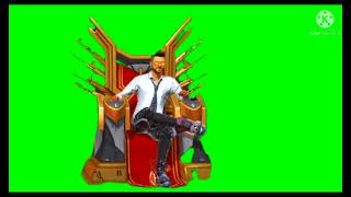 Green screen throne emote