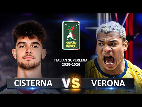 Cisterna vs Verona | Italian Volleyball SuperLega 2025/2026