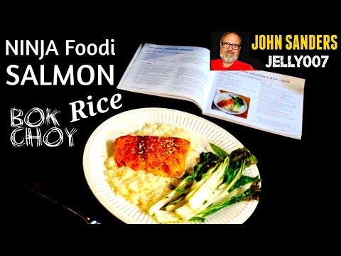 Miso Glazed Salmon from Frozen with BOK CHOY Ninja...