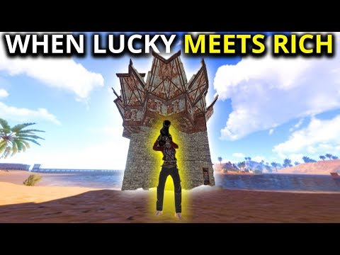SUPER LUCKY RAIDING THE SUPER RICH! - Rust Survival Gameplay 4/4