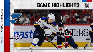 Blues @ Capitals 3/22 | NHL Highlights 2022