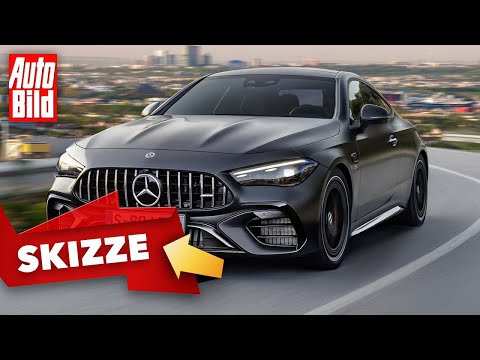 Mercedes-AMG CLE 63 Coupé (2024) | Kommt der V8 ins CLE 63 Coupé? | Skizze