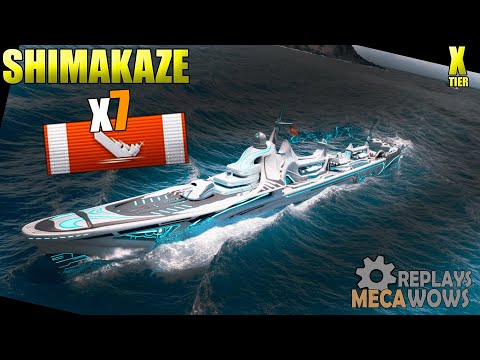 Shimakaze 7 Kills & 153k Damage | World of Warships Gameplay 4k