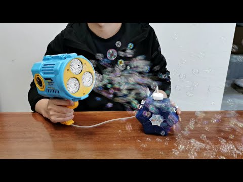 Automatic Bazooka Bubble Gun Unboxing 2022 - 36 Holes Electric Bubble Machine