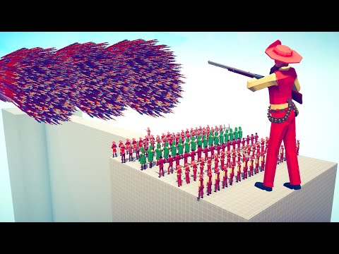 100x WILD WEST ARMY & GIANT vs EVERY GOD - Totally Accurate Battle Simulator TABS