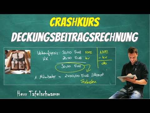 Crash course: Contribution margin accounting and break-even point explained simply with an example!