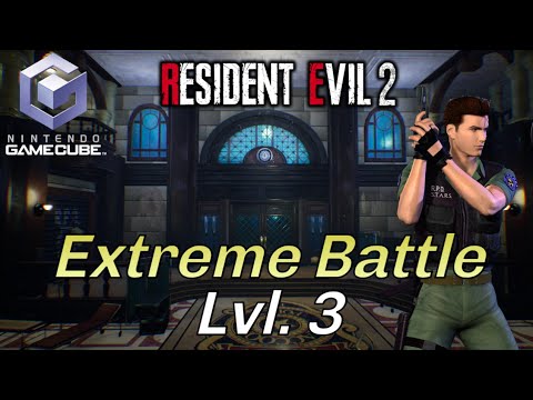 Resident Evil 2: Extreme Battle Lvl. 3 Chris Hard Nintendo Game Cube Full Game Longplay