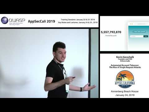 AppSecCali 2019 - Automated Account Takeover: The Rise of Single Request Attacks