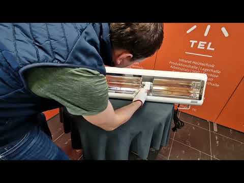 Röhrentausch/Lampentausch Infrarotheizstrahler am Beispiel des Tansun Sorrento