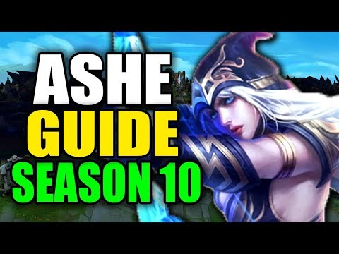 SEASON 10 ASHE GAMEPLAY GUIDE - (Best Ashe Build, Runes, Playstyle) - League of Legends