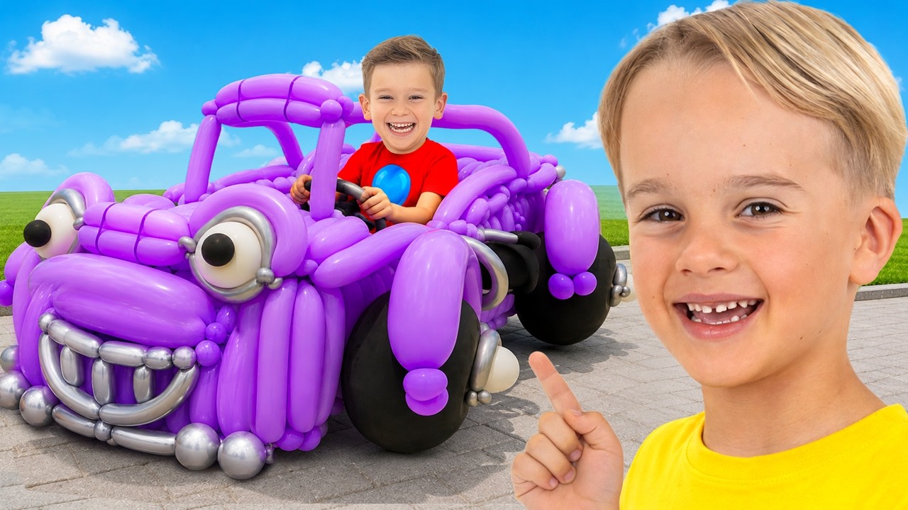 Balloon Cars Challenge for kids