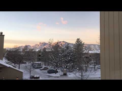 North Boulder Sunrise Time Lapse