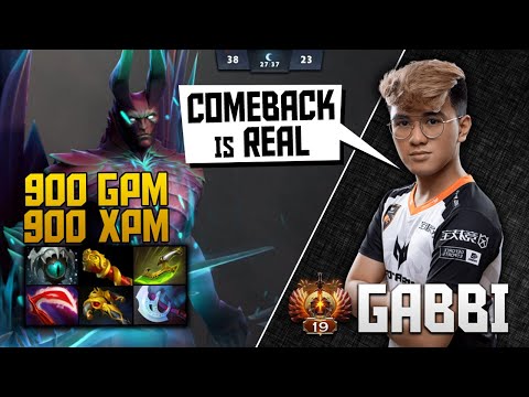COMEBACK is REAL! GABBI Terrorblade 900+ GPM/XPM vs MERACLE Night Stalker Intense Game - DOTA 2