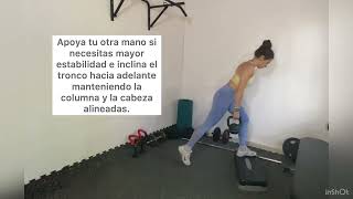 Peso muerto libre barra 1 pierna