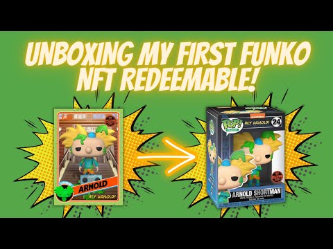 Unboxing My Very First Funko NFT Redeemable Pop | Hey Arnold Slimed Legendary